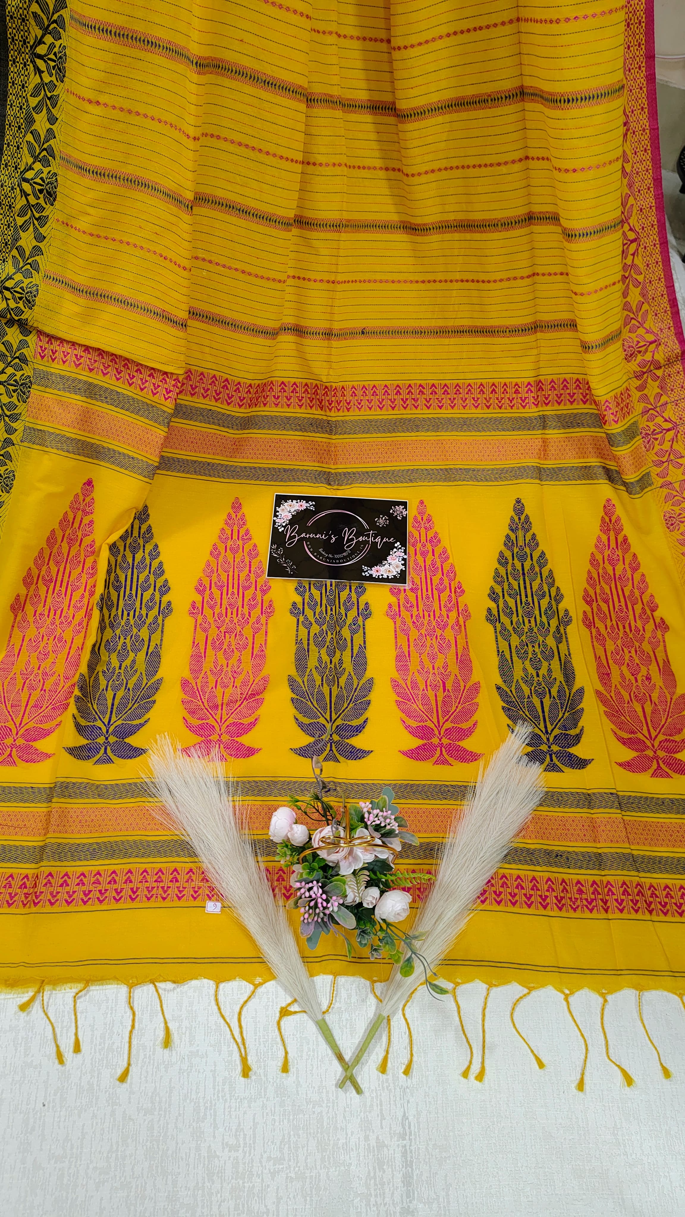 Khadi Handloom Saree (Ganga Jamuna Par)