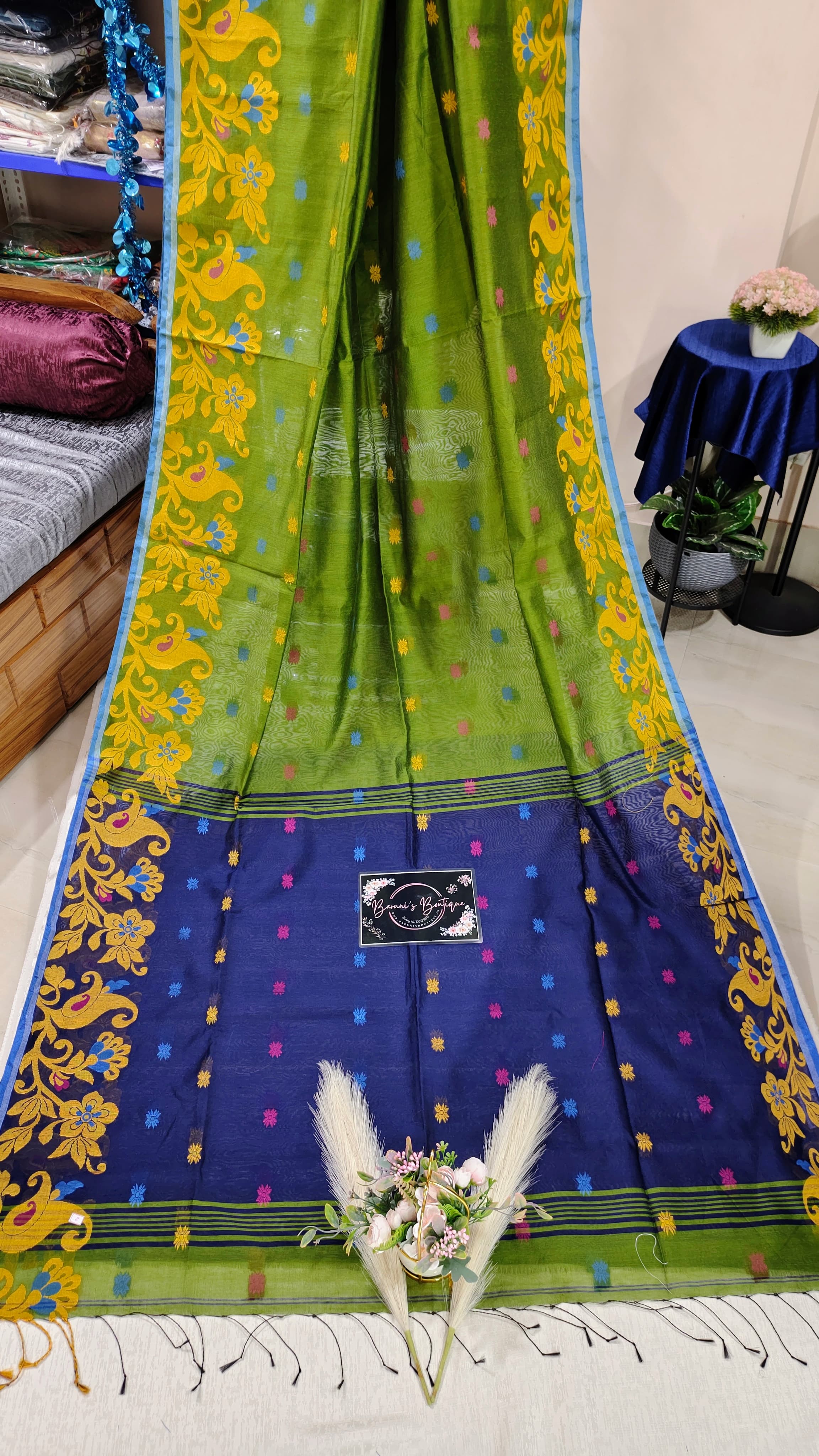 Khadi Handloom Saree (Ganga Jamuna Par)