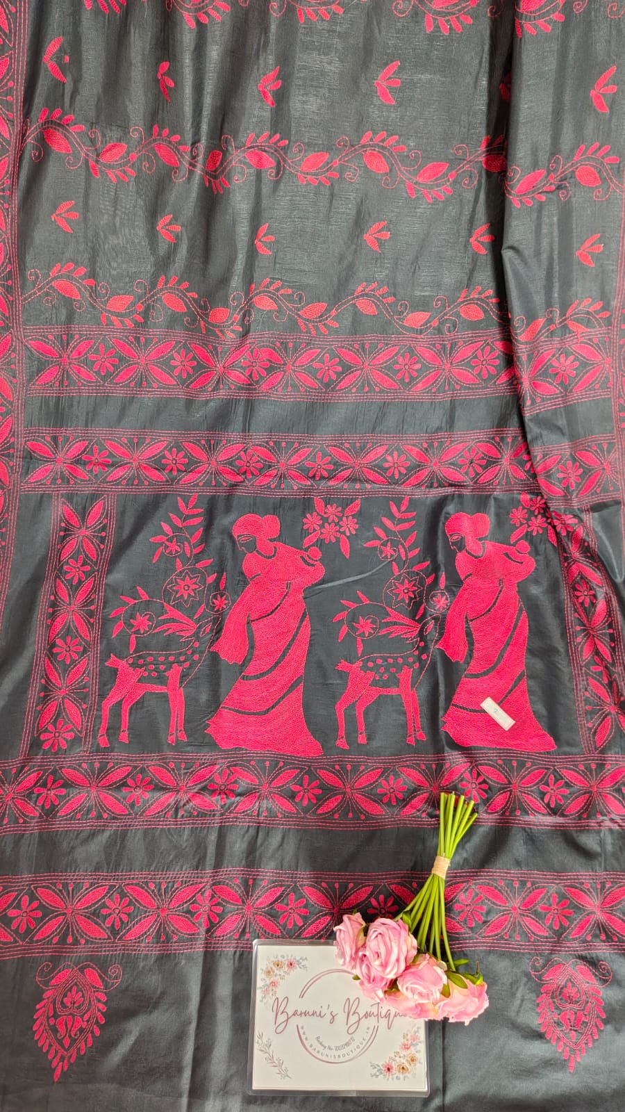 Kantha Stitch on Blended Bangalore Silk