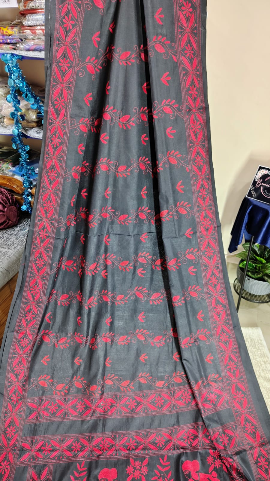 Kantha Stitch on Blended Bangalore Silk