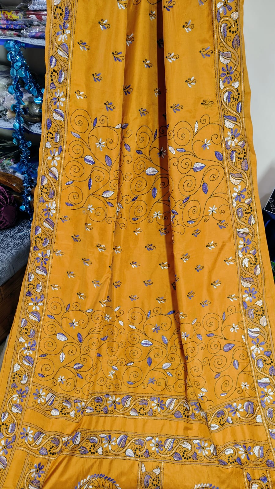 Kantha Stitch on Blended Bangalore Silk