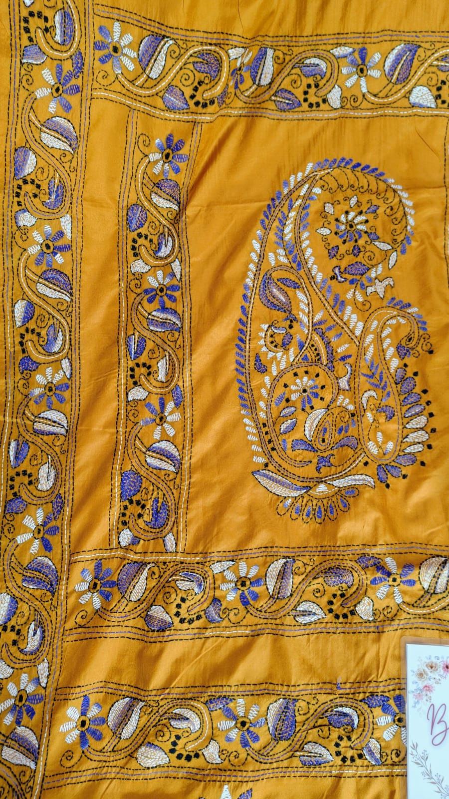 Kantha Stitch on Blended Bangalore Silk