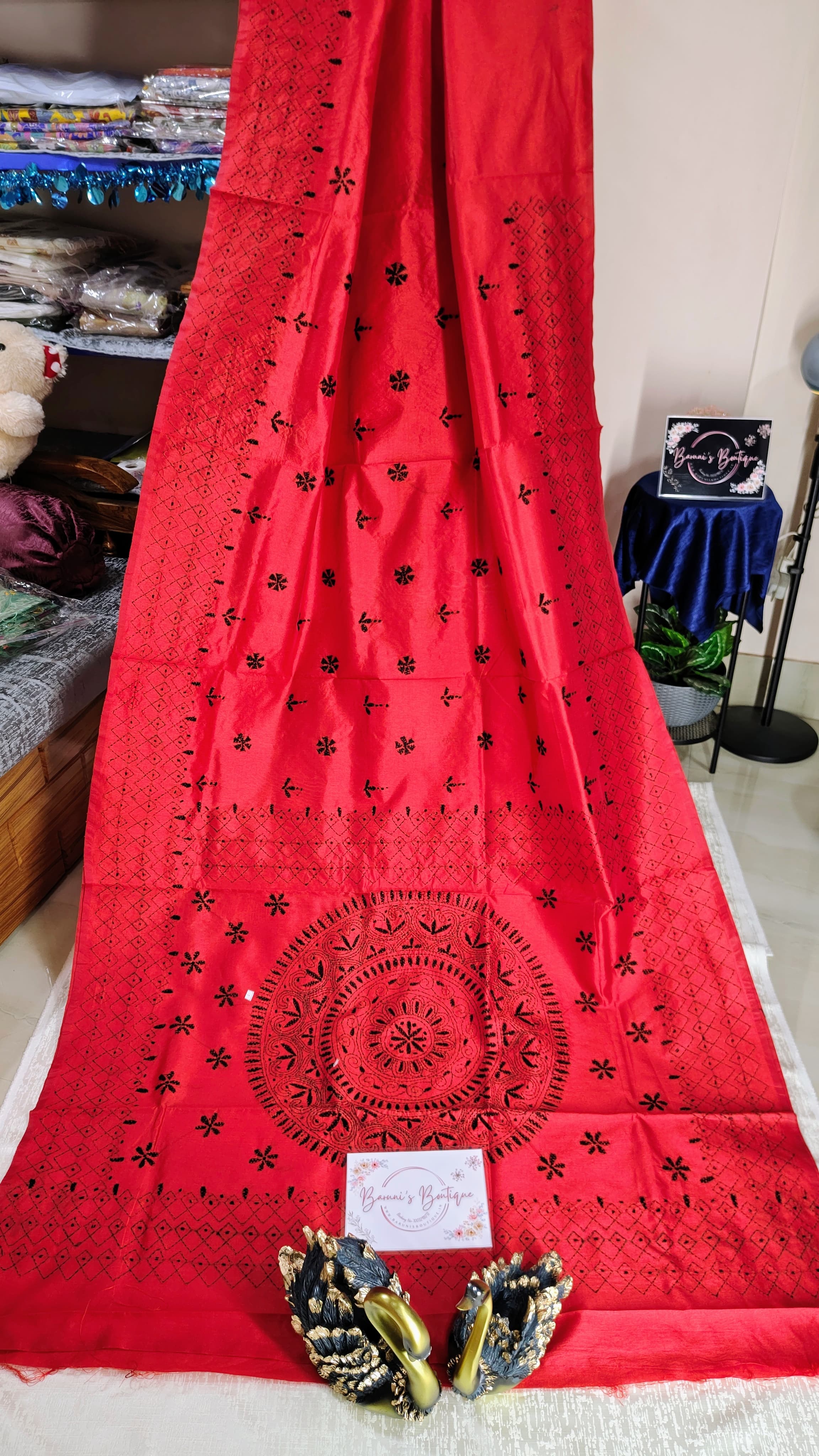 Kantha Stitch on Blended Silk