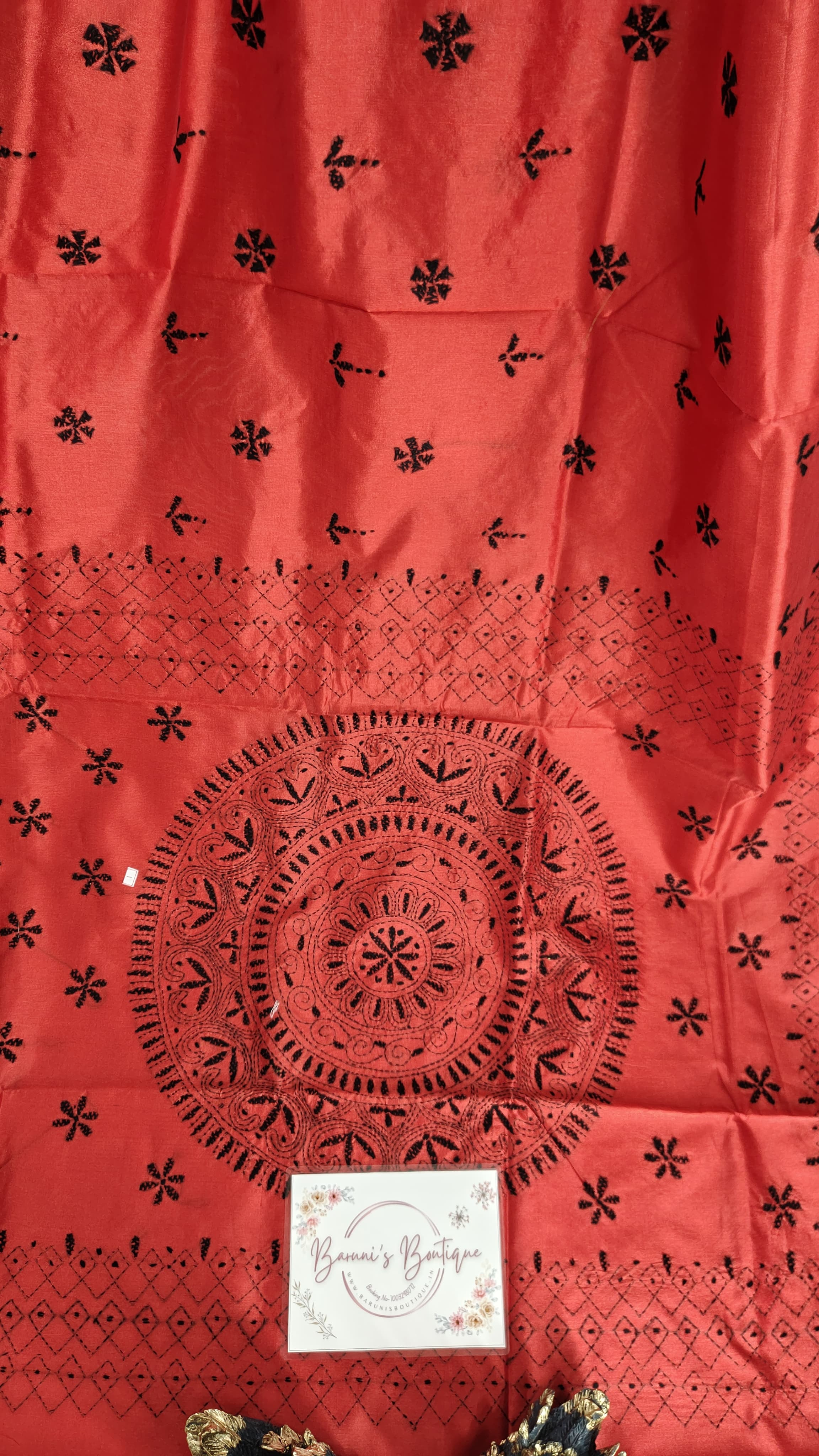 Kantha Stitch on Blended Silk