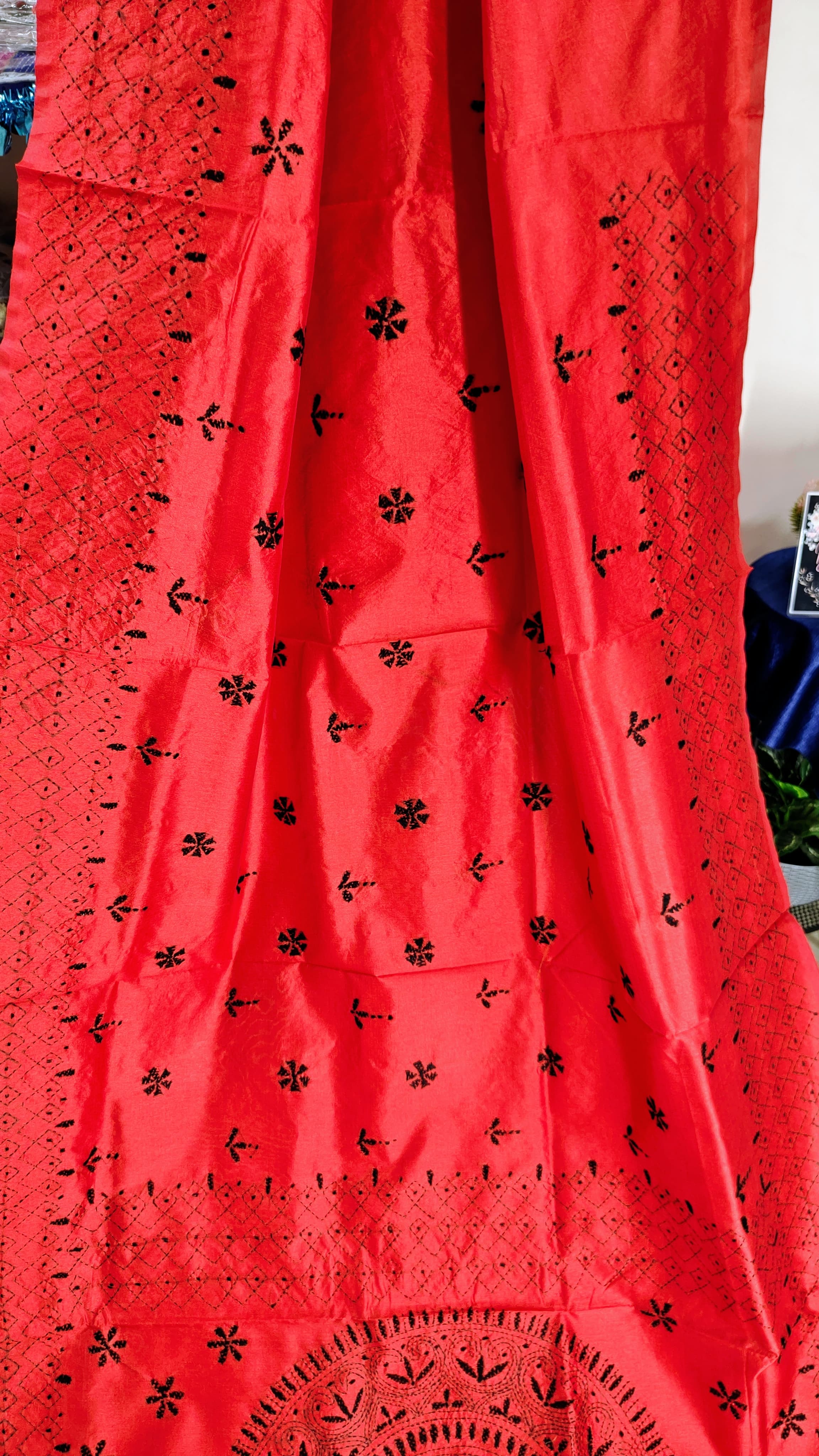 Kantha Stitch on Blended Silk