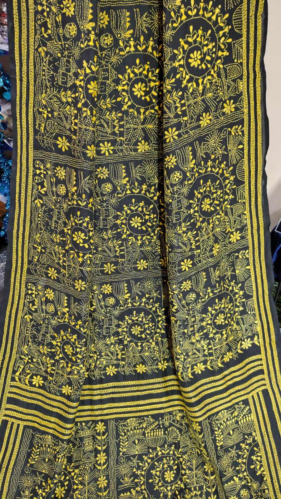 Kantha Stitch on Blended Bangalore Silk