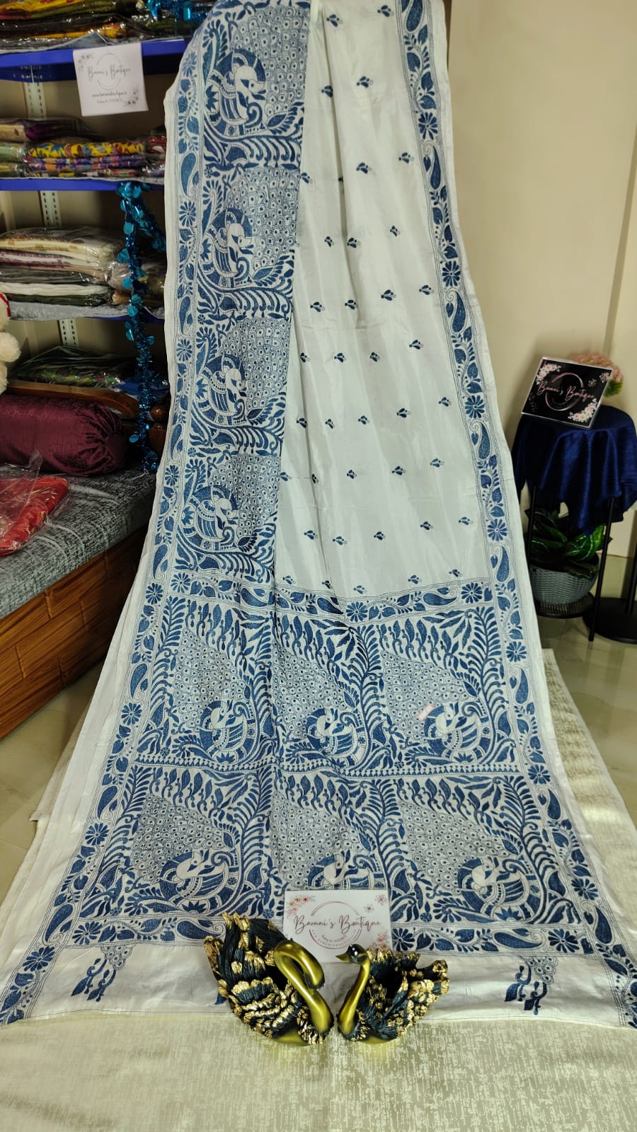 Kantha Stitch on Blended Bangalore Silk
