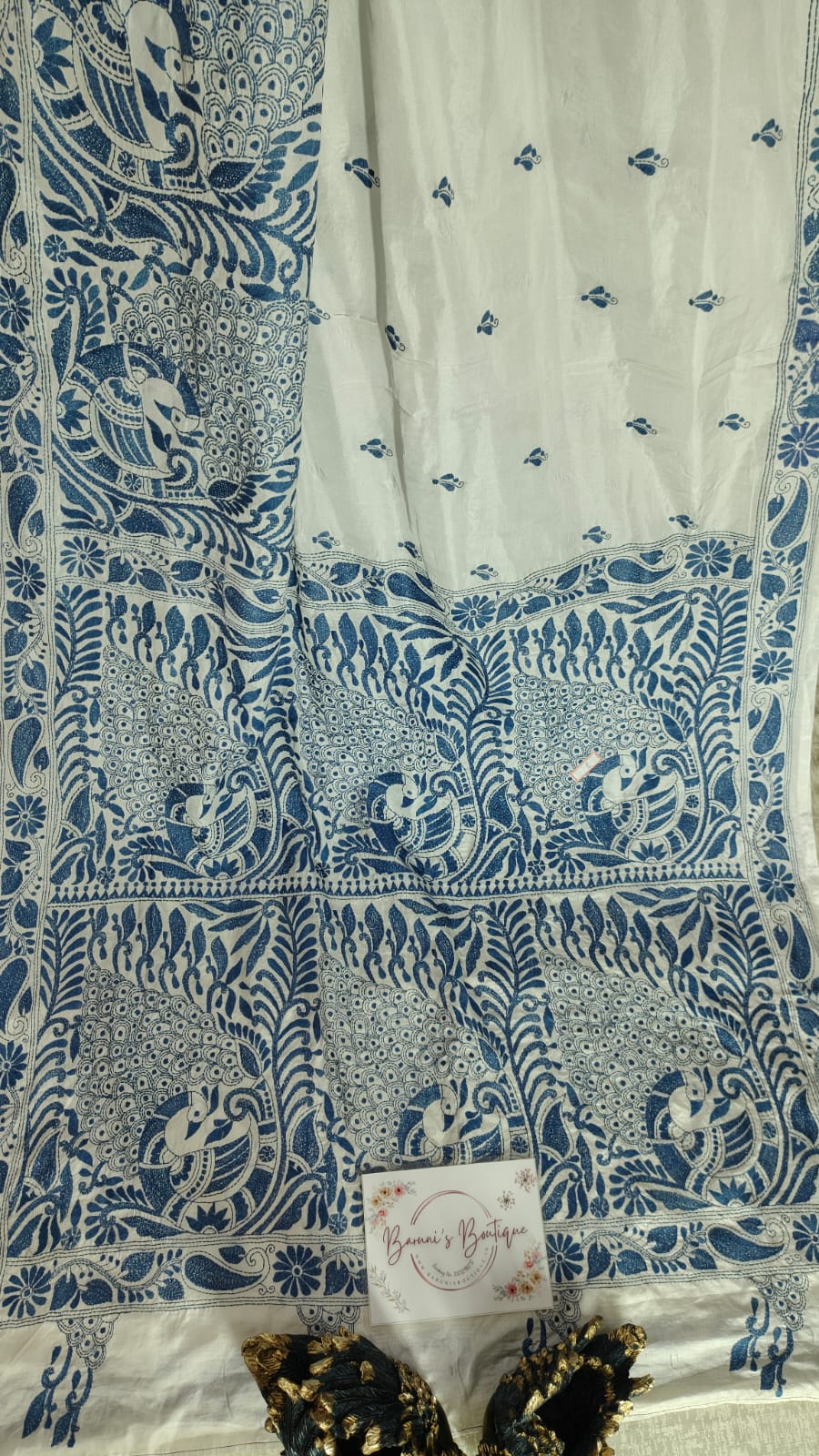 Kantha Stitch on Blended Bangalore Silk