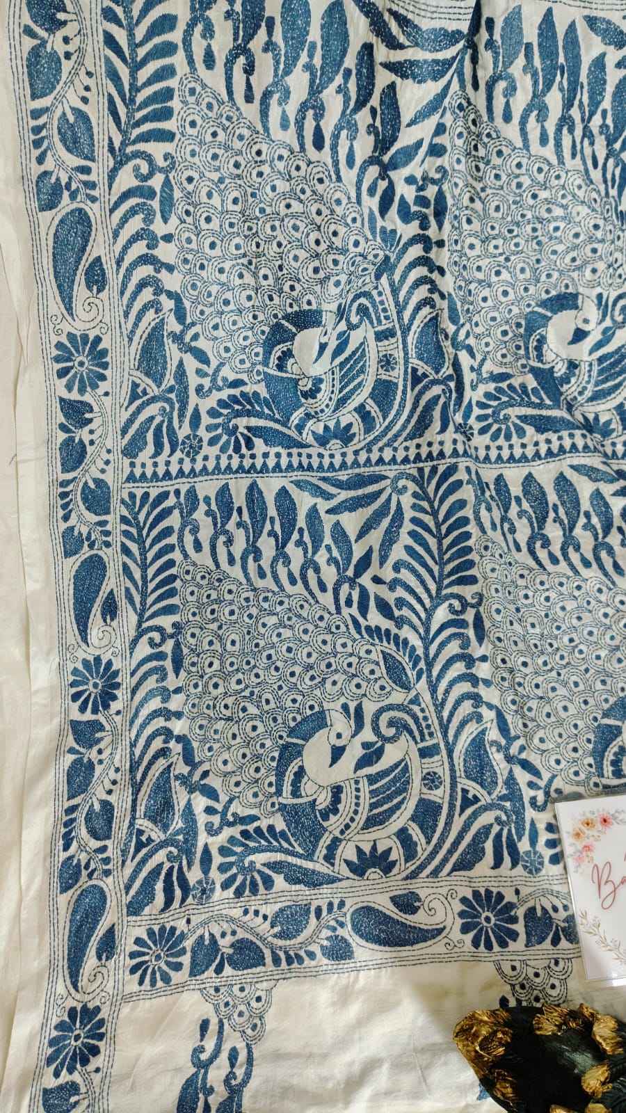 Kantha Stitch on Blended Bangalore Silk