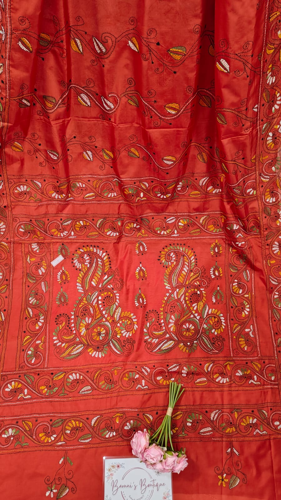 Kantha Stitch on Blended Bangalore Silk