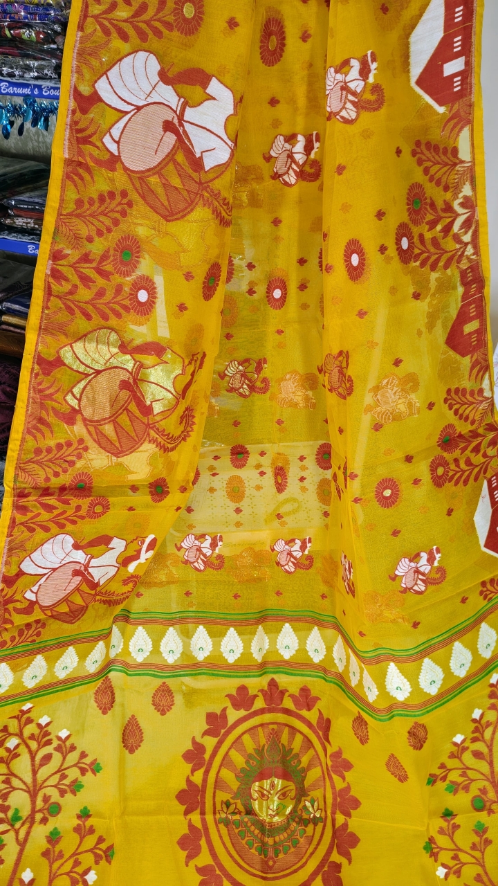 Dhakai Durga Jamdani