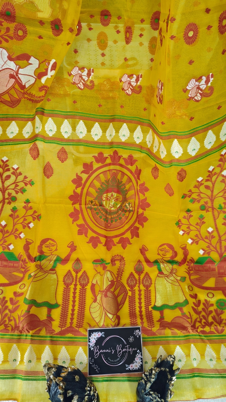 Dhakai Durga Jamdani