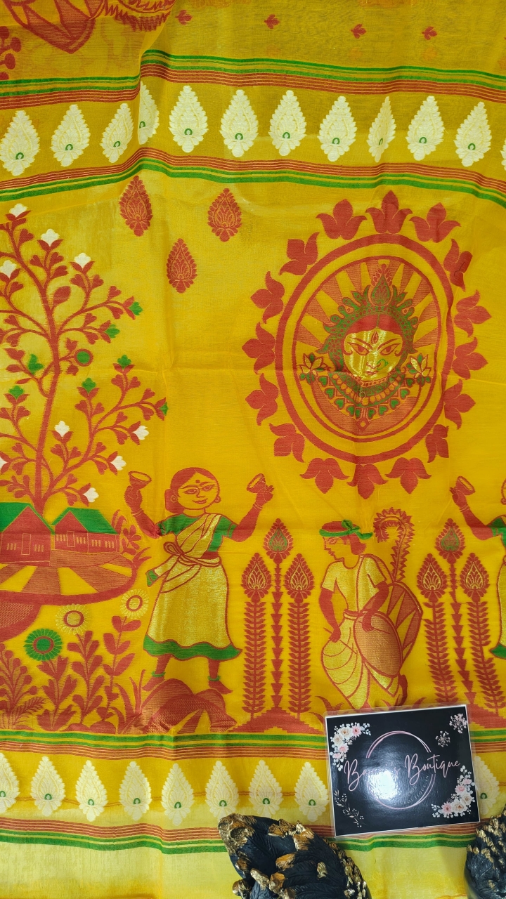 Dhakai Durga Jamdani