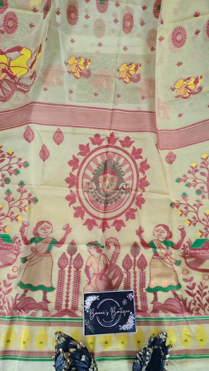 Dhakai Durga Jamdani