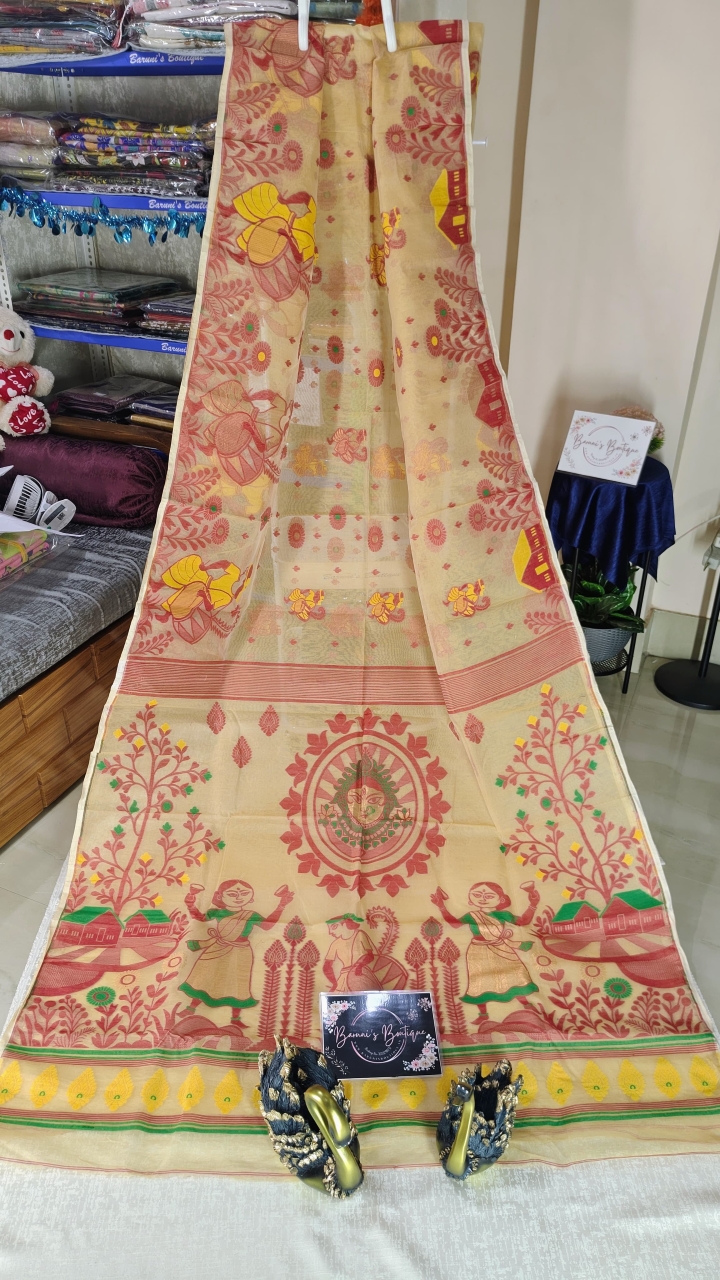 Dhakai Durga Jamdani