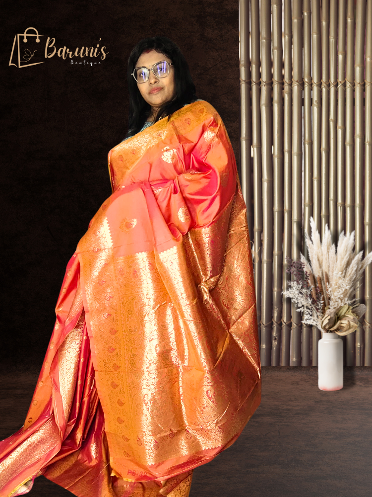 Tanchoi semi silk saree