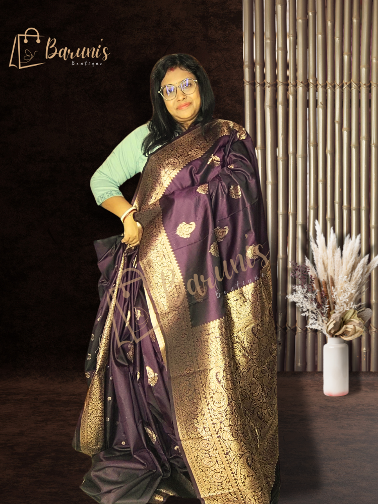 Tanchoi semi silk saree