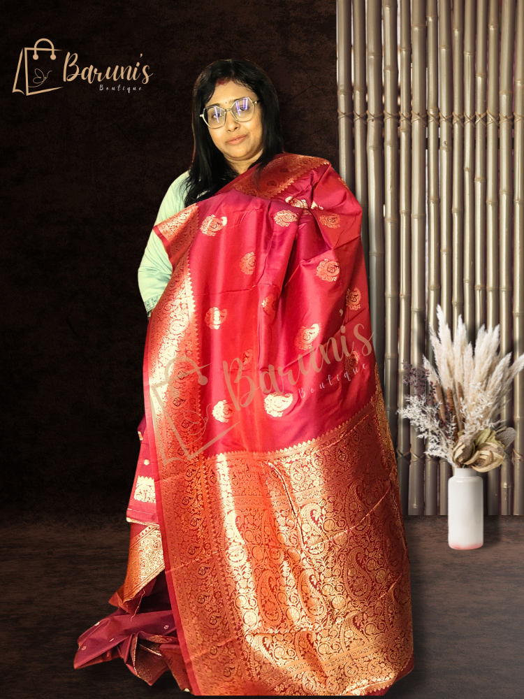 Tanchoi semi silk saree