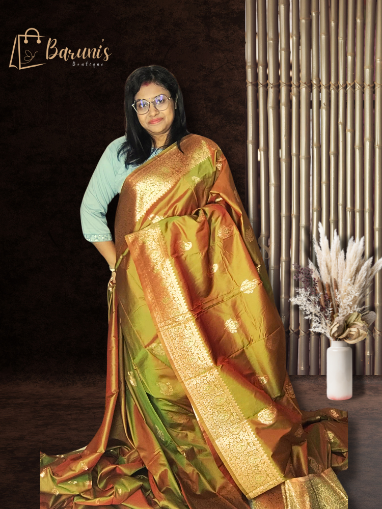 Tanchoi semi silk saree
