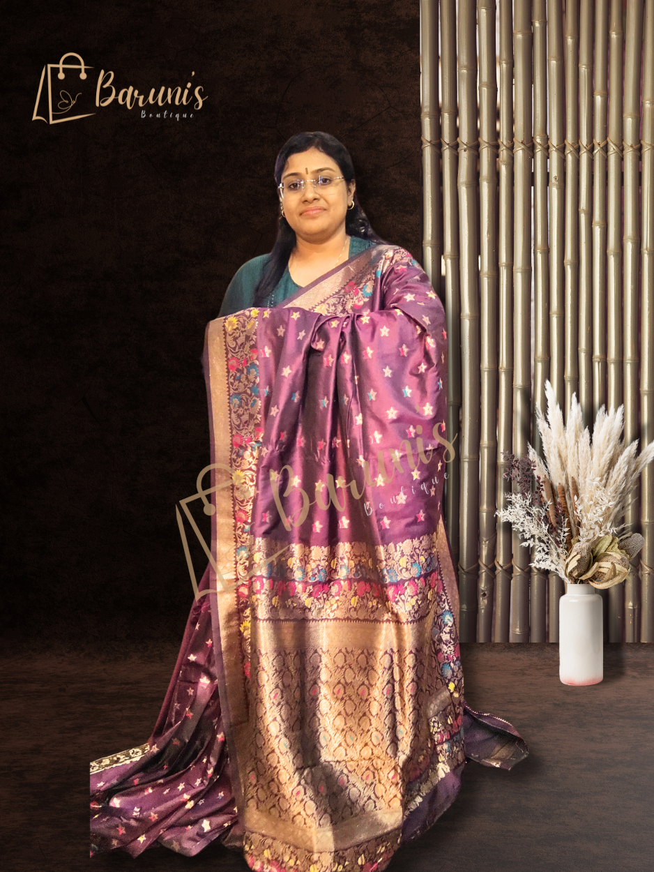 Multicolor Katan with Minakari