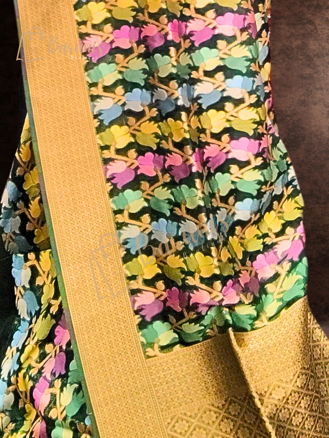 Organza Banarasi with all over Weaving Work