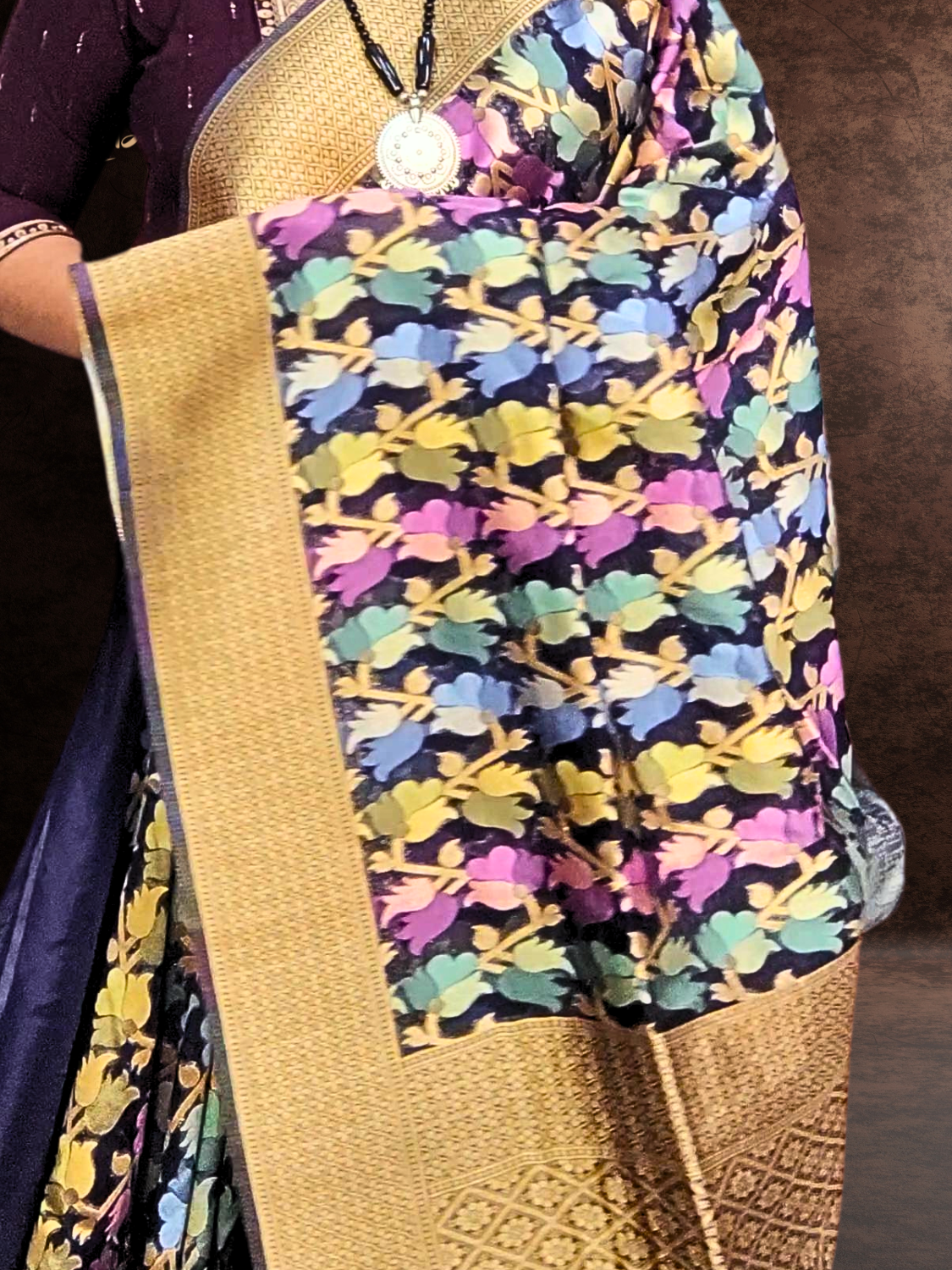 Organza Banarasi with all over Weaving Work