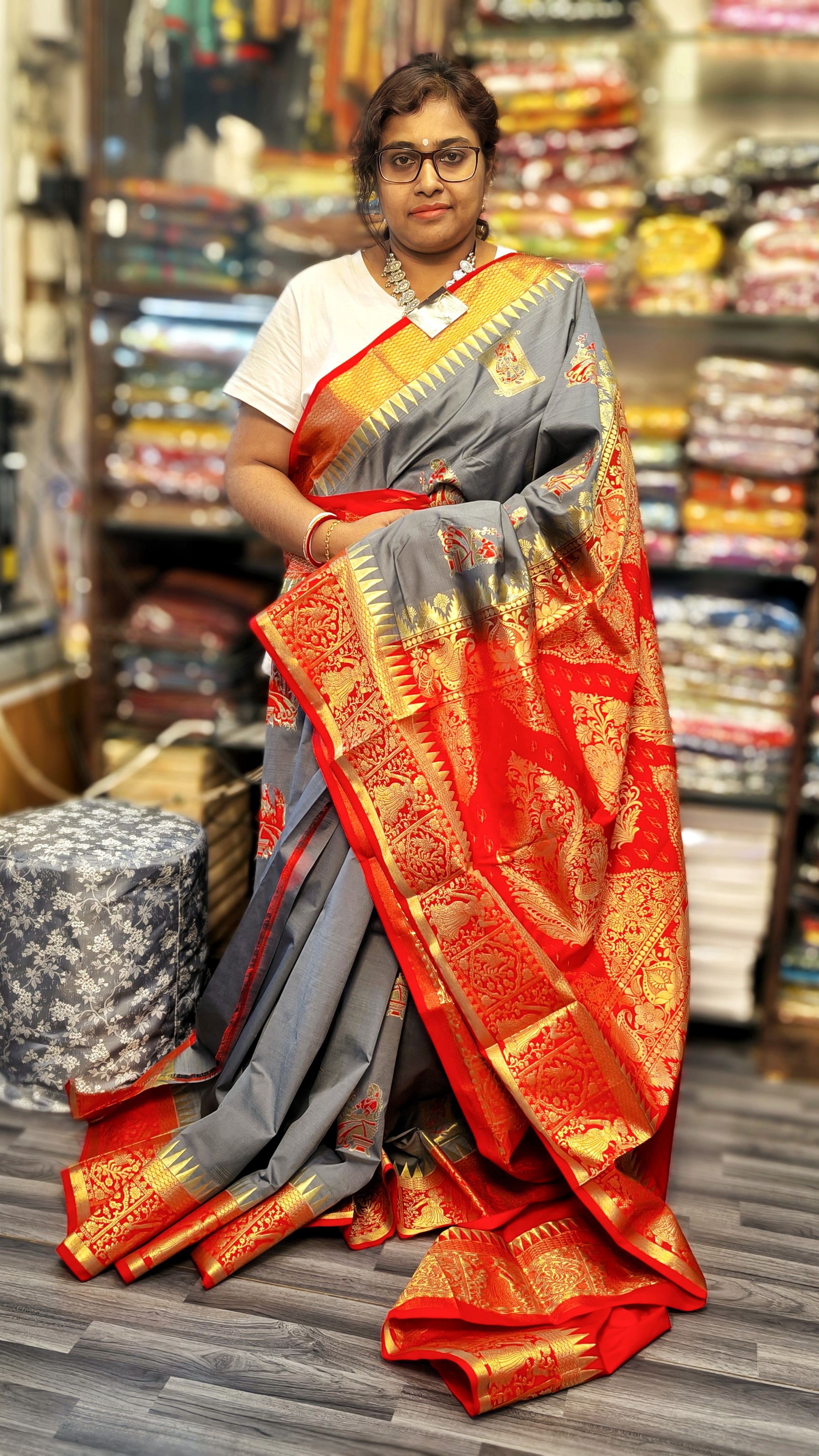 Traditional Kanjibhram Silk Saree