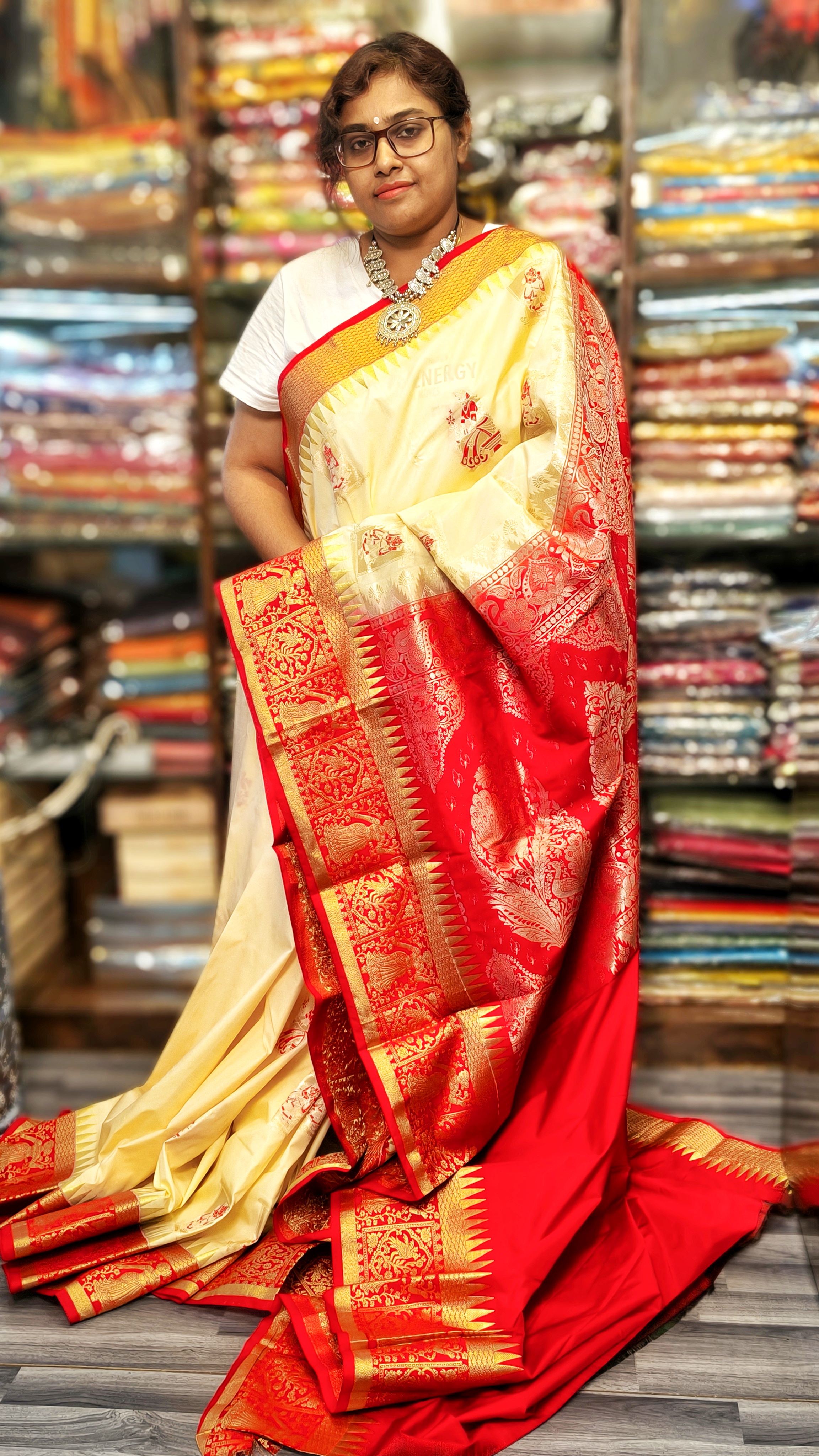 Traditional Kanjibhram Silk Saree
