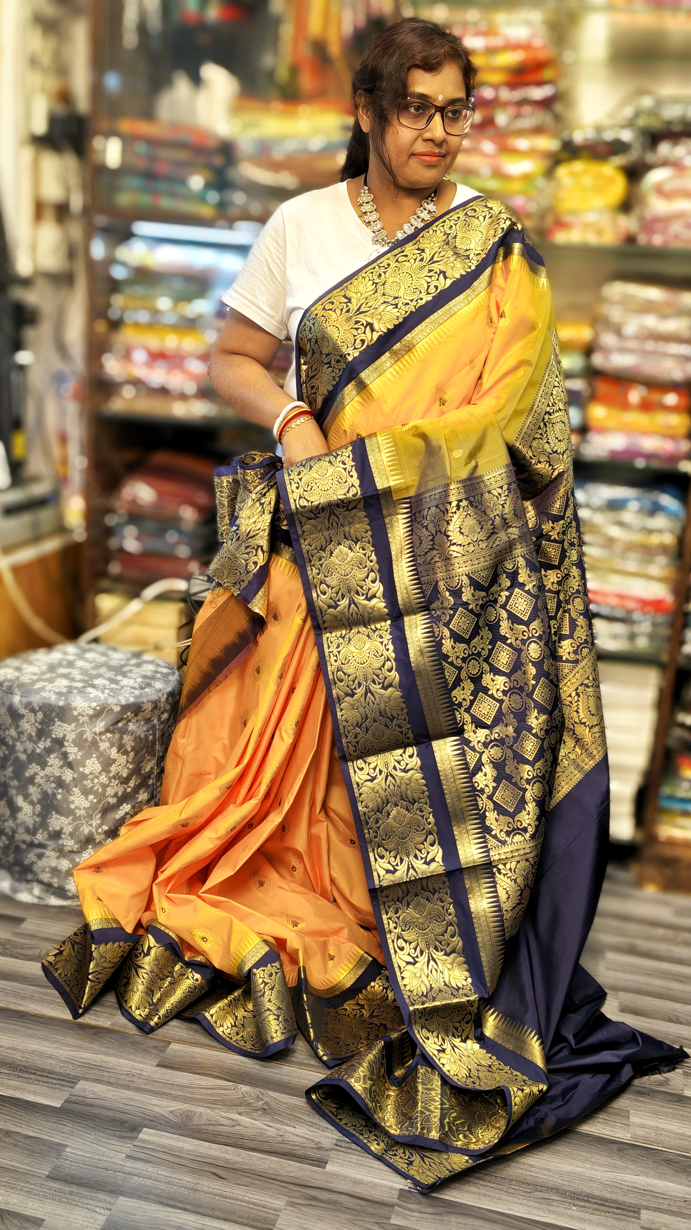 Traditional Kanjibhram Silk Saree