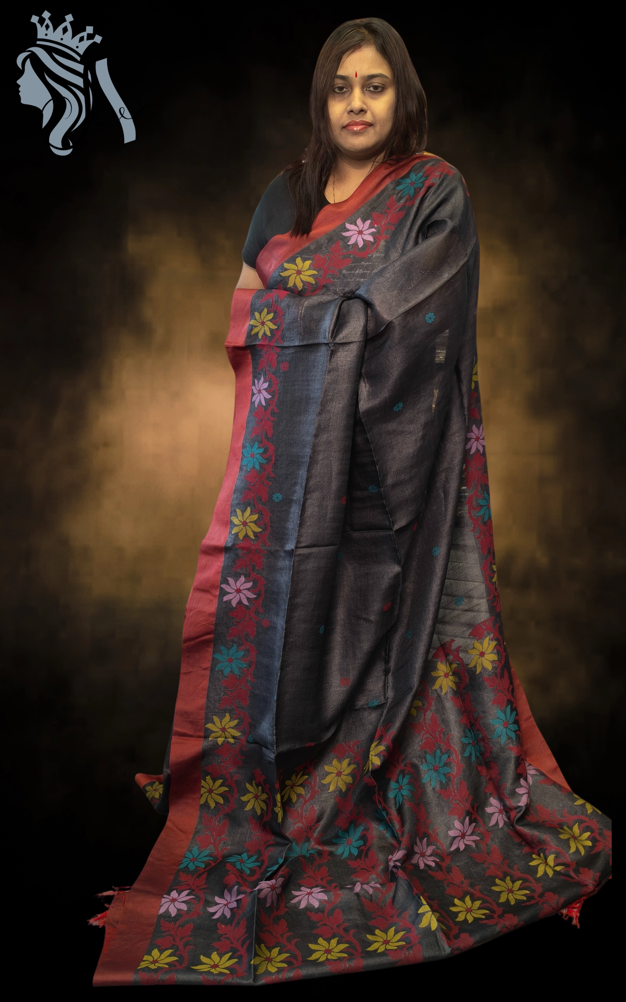 Pure Gachi by Gachi Tussore Silk Saree – Premium Allover Design Handloom Weave