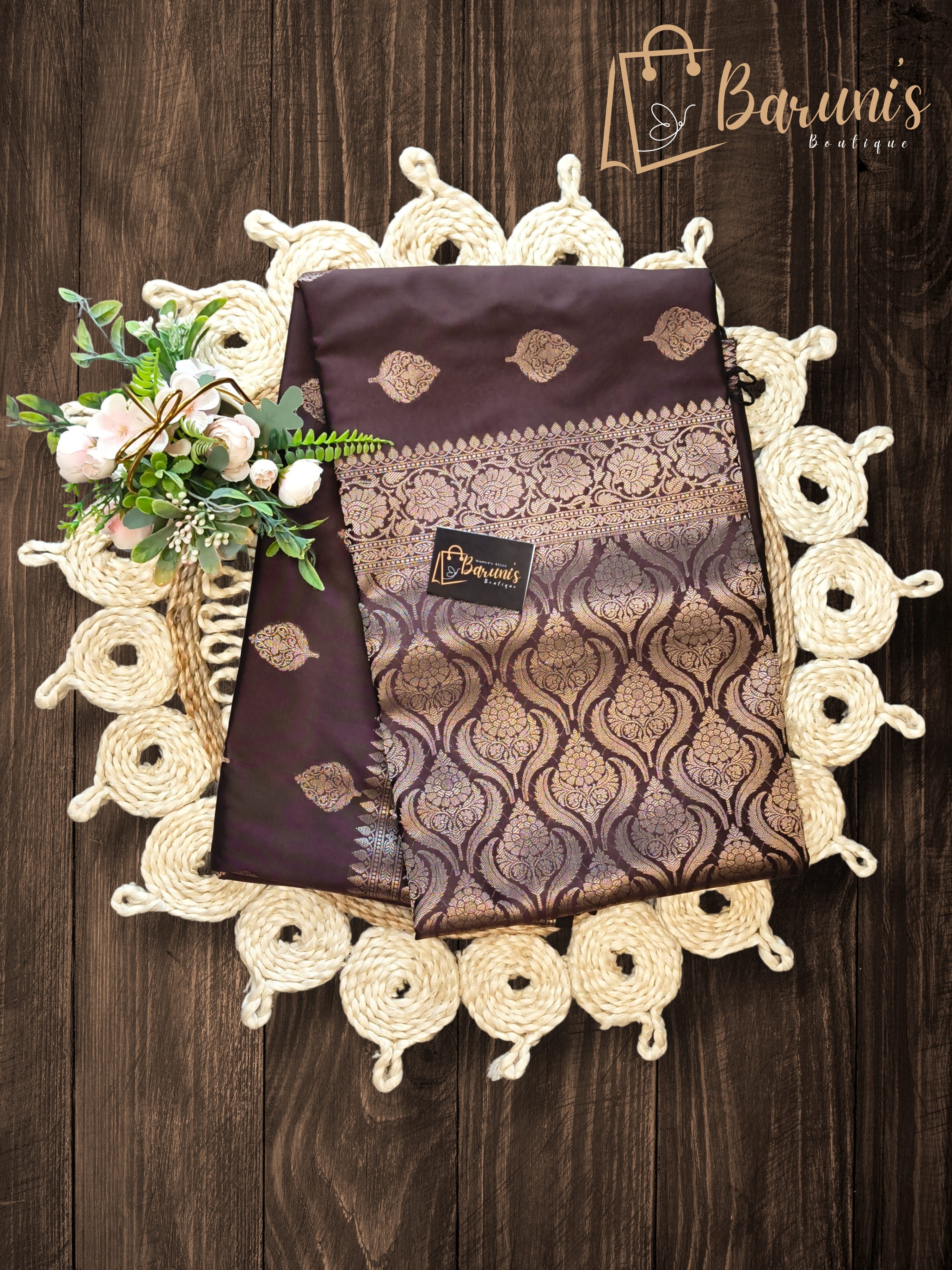 Monipuri Muga semi Silk Saree