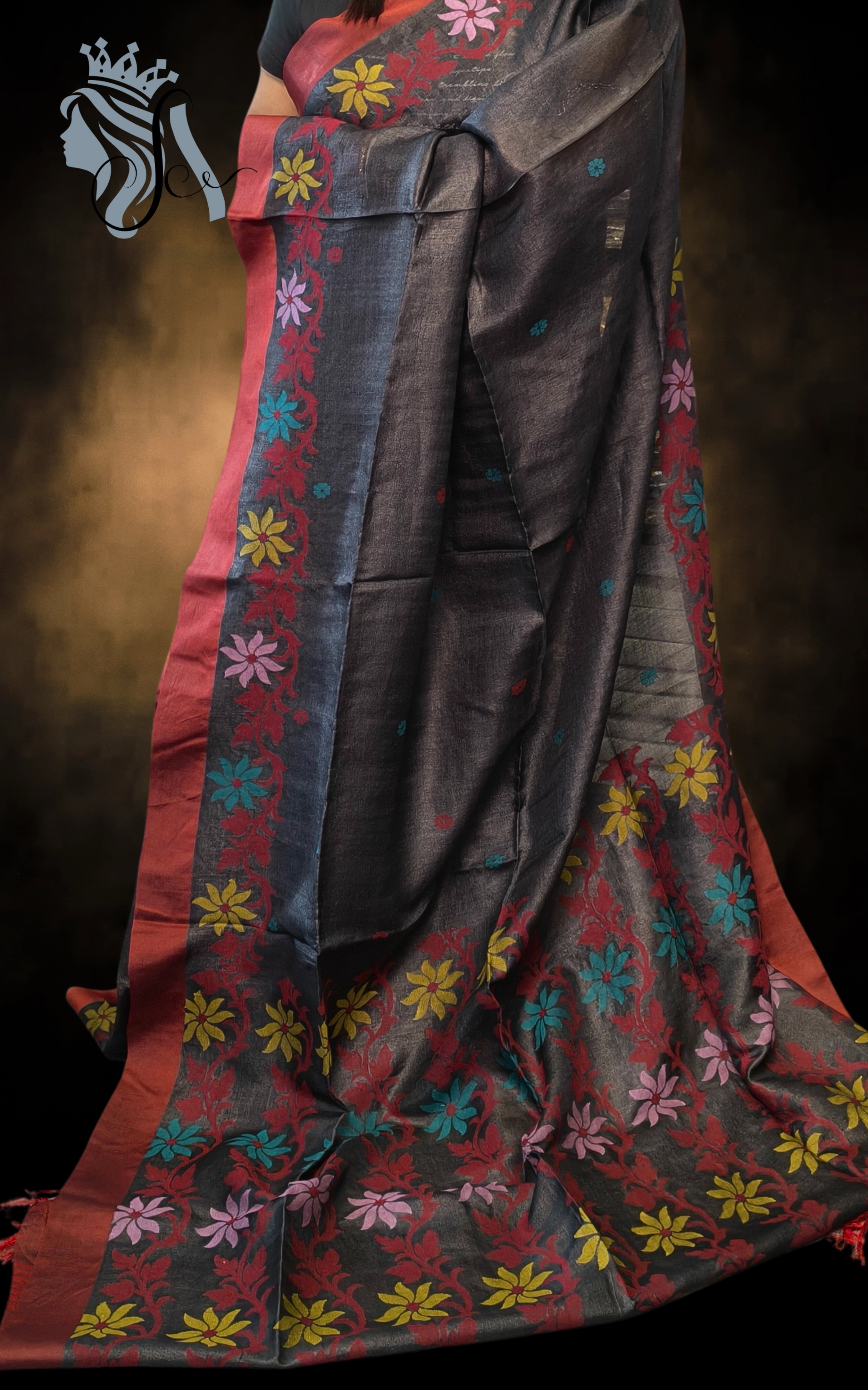 Pure Gachi by Gachi Tussore Silk Saree – Premium Allover Design Handloom Weave