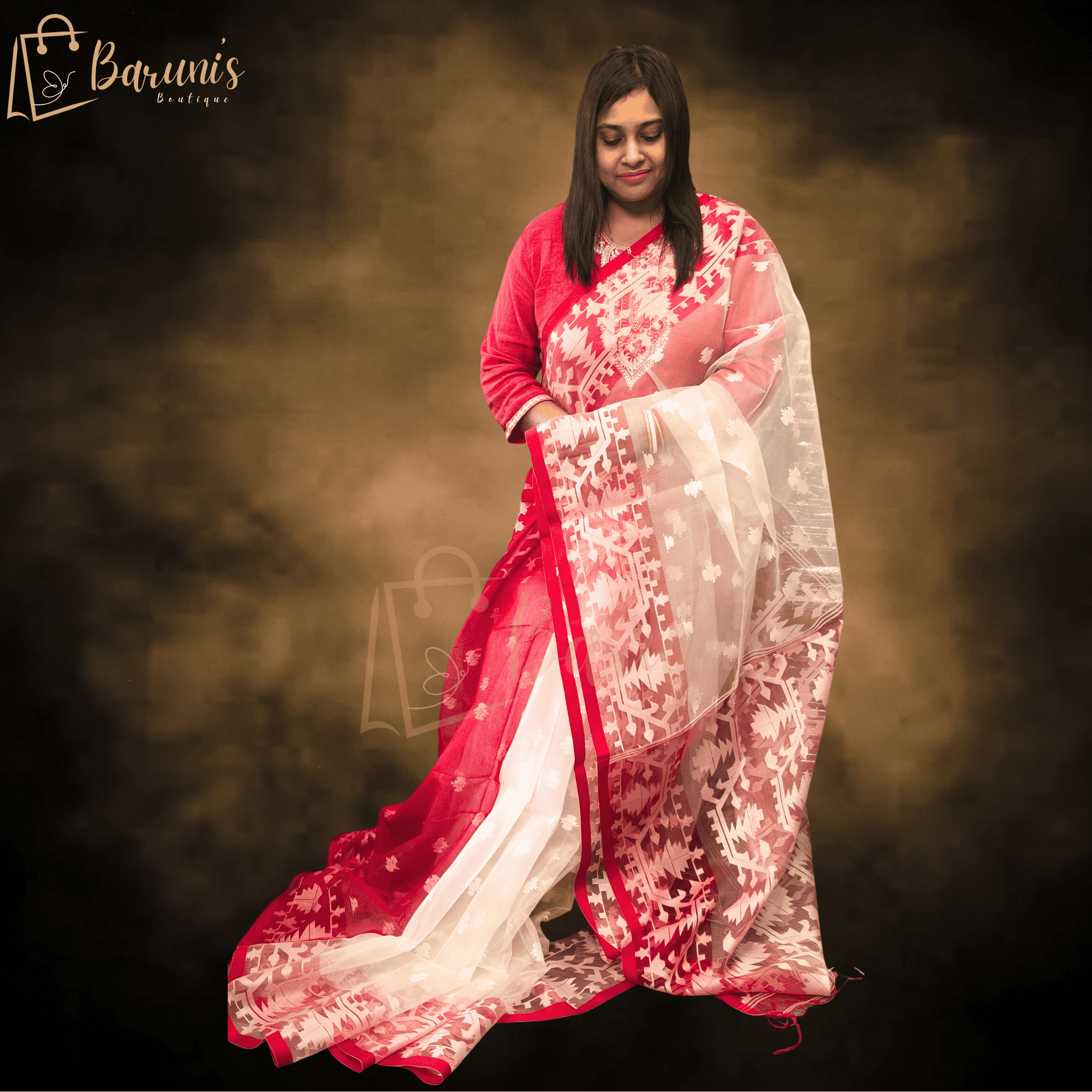 Traditional Assamese Mekhela Chador