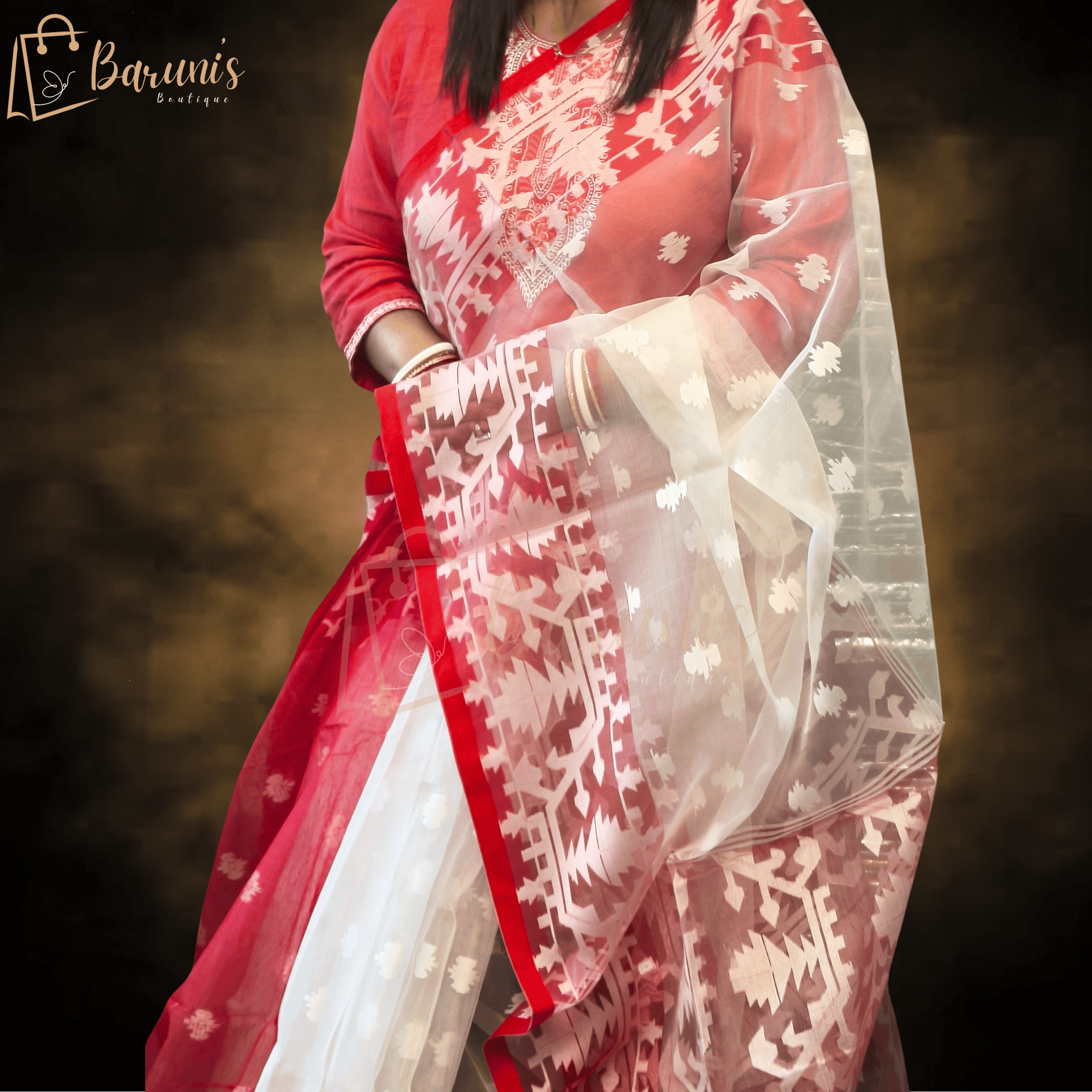 Traditional Assamese Mekhela Chador