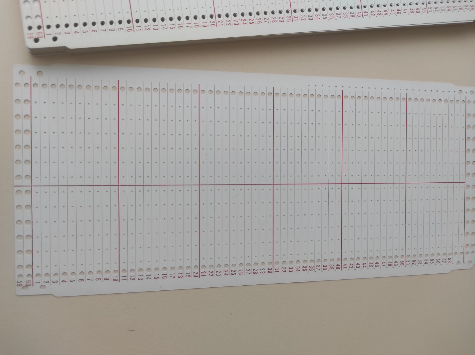 Перфокарта 12 петель SK155