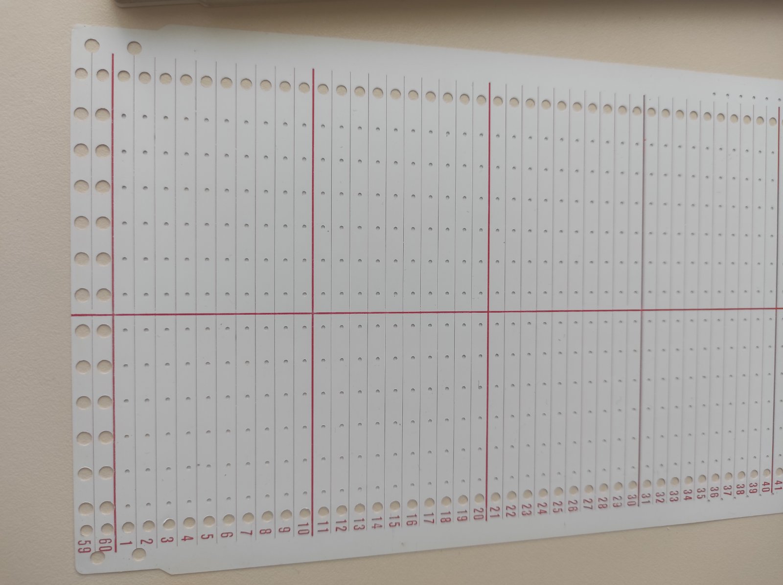 Перфокарта 12 петель SK155