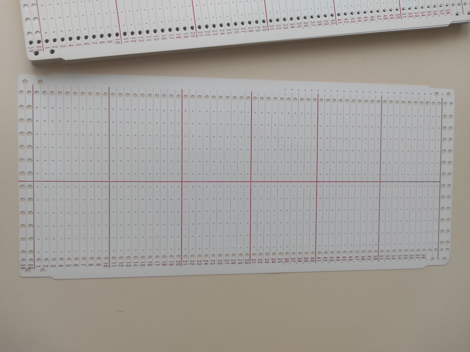 Перфокарта 12 петель SK155