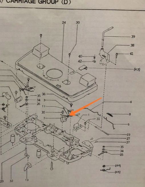 Пластикова деталь до основної каретки Silver Ree та їх аналогів, підходить для 3 та 5 класу. Ціна за шт