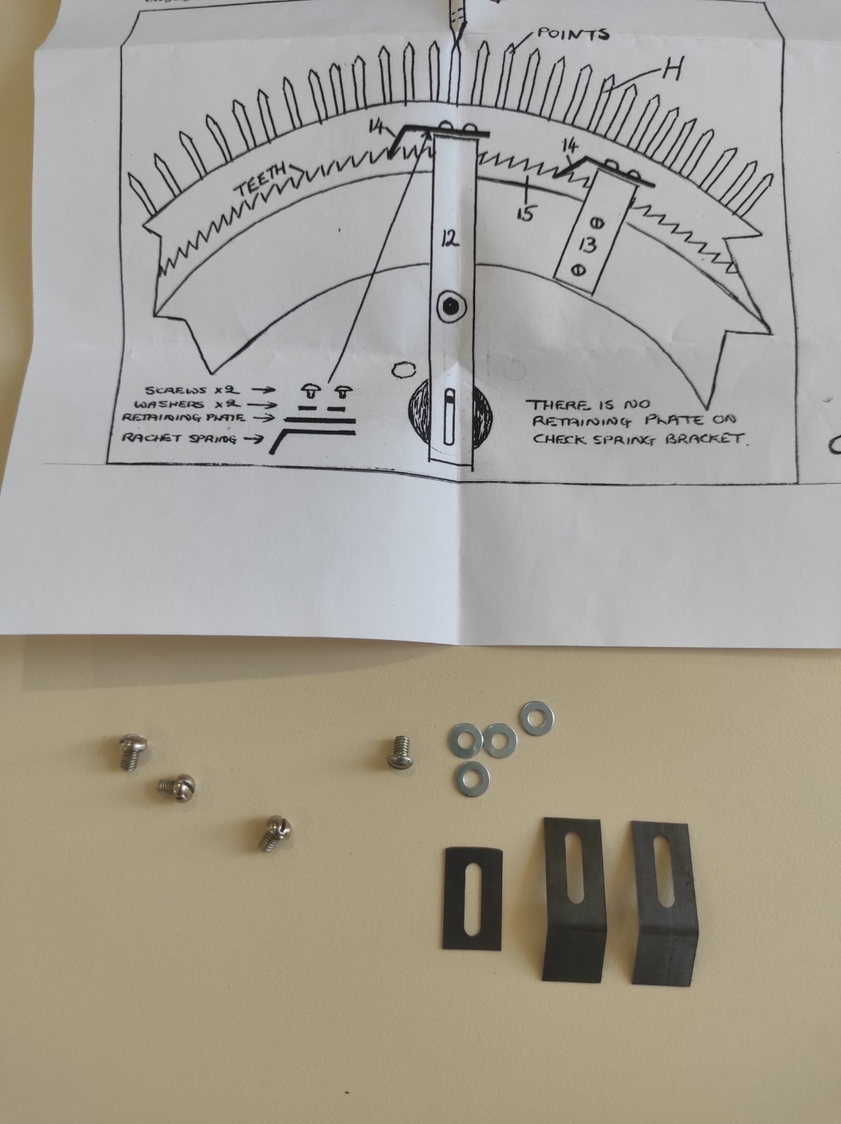 Набір пружин храпового механізму, для кеттельних машин Hague 280H та 280E