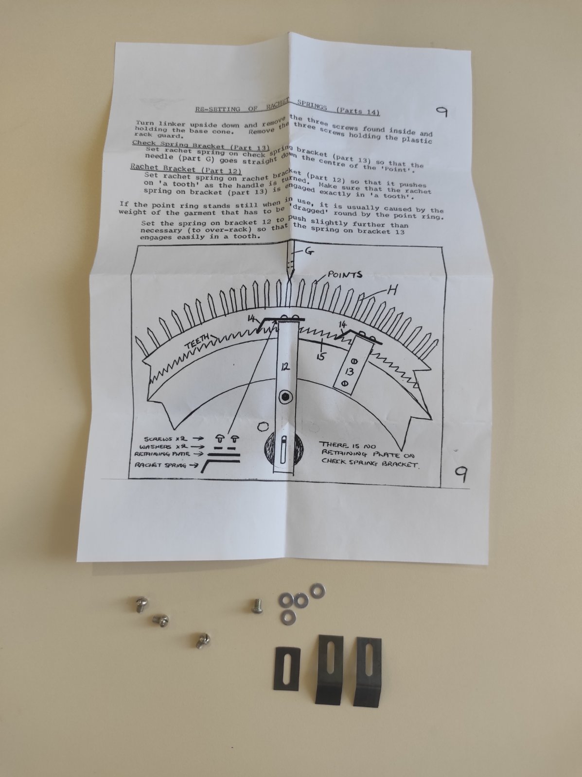 Набір пружин храпового механізму, для кеттельних машин Hague 280H та 280E