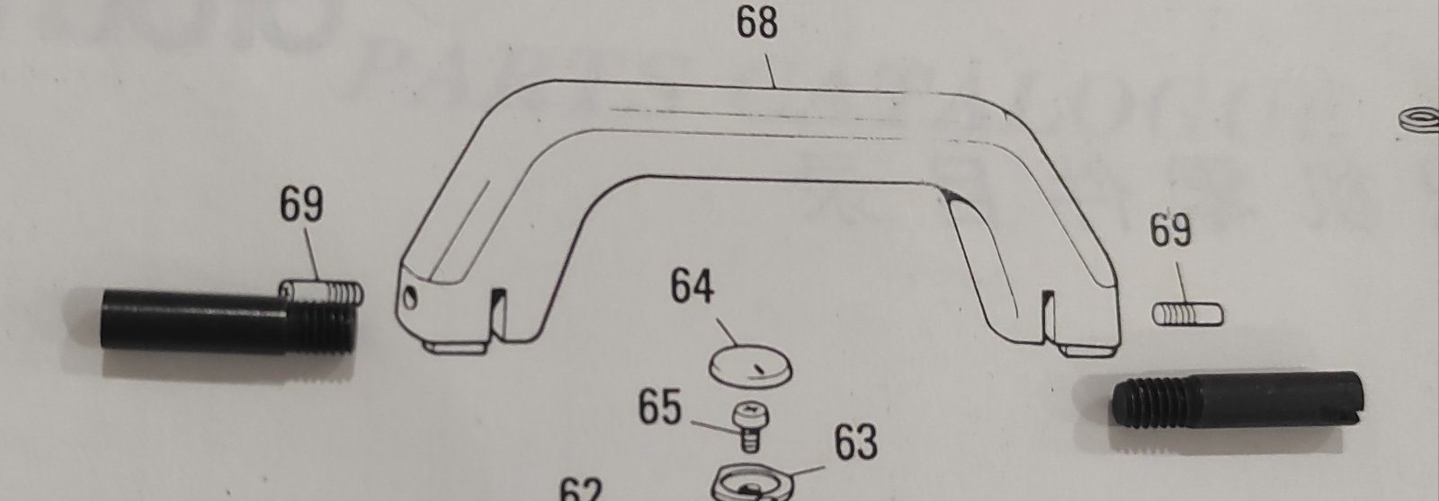 Гвинт кріплення ручки Brother основної каретки.Ціна за пару