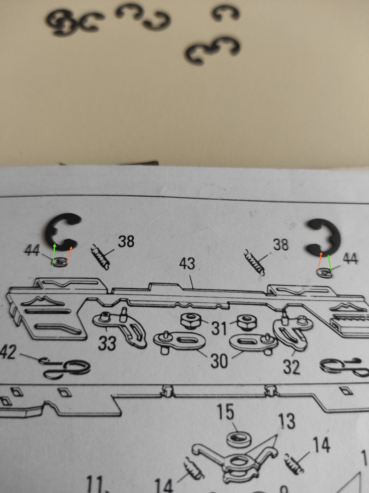 Стопорне кільце Ціна вказана за пару