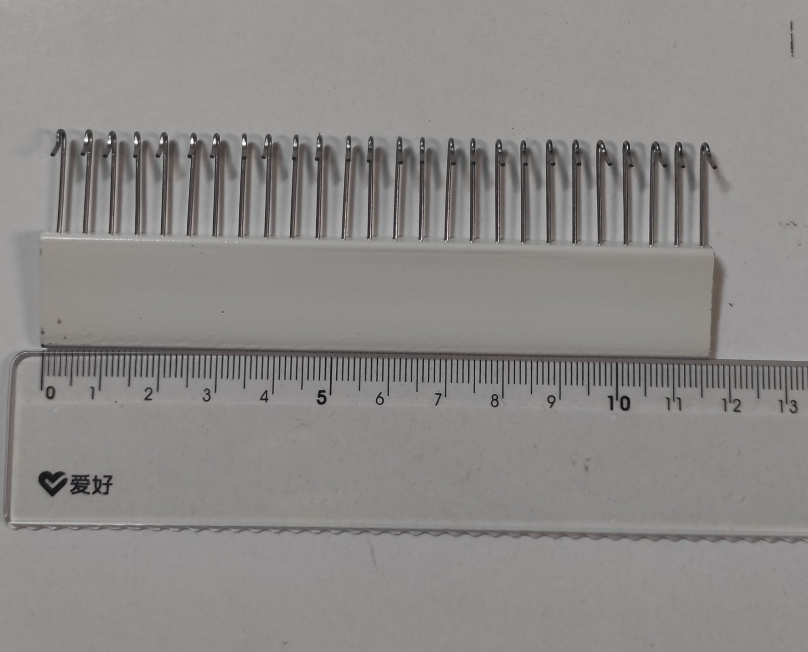 Однофонтурна Гребінка 5 клас відстань між гачками 4,5мм 26 гачків