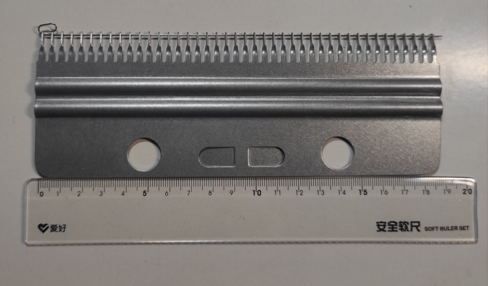 Двохфонтурна гребінка 5кл відстань між голками 4,5 мм Гребінка на 42 гачка