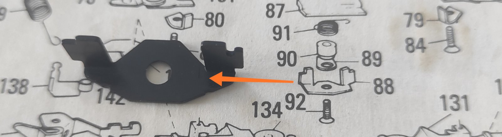 Запчастина 88(85) Brother KH 5 клас   Ціна вказана за штуку