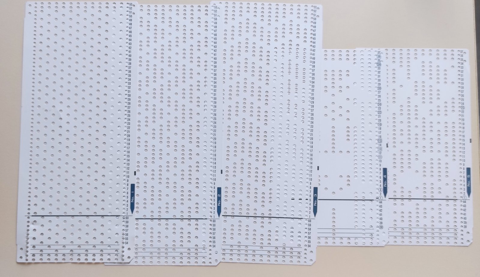 Набір стандартних перфокарт Toyota ks858 Набір 20 штук  Ціна вказана за набір 20 штук