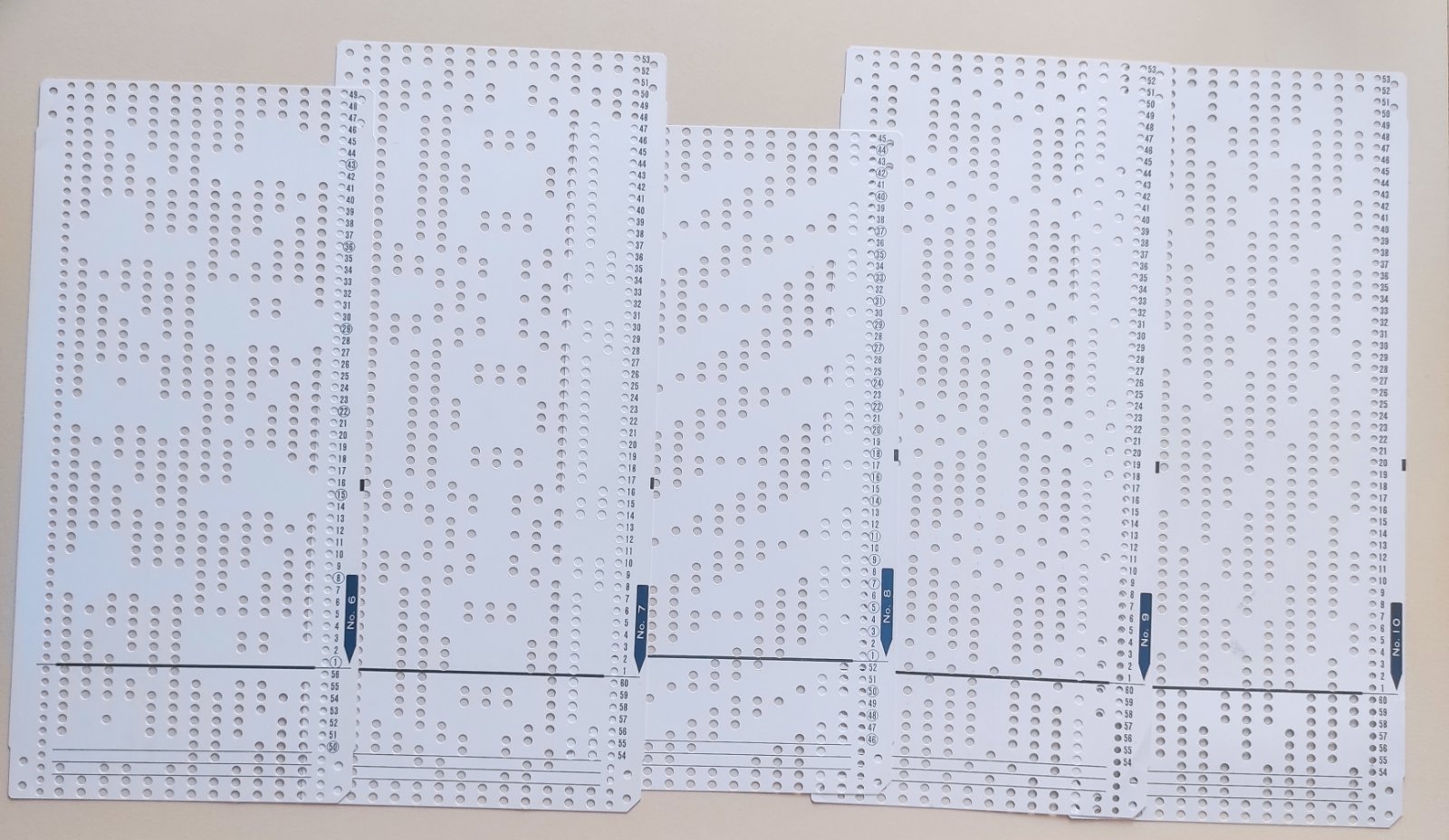 Набір стандартних перфокарт Toyota ks858 Набір 20 штук  Ціна вказана за набір 20 штук
