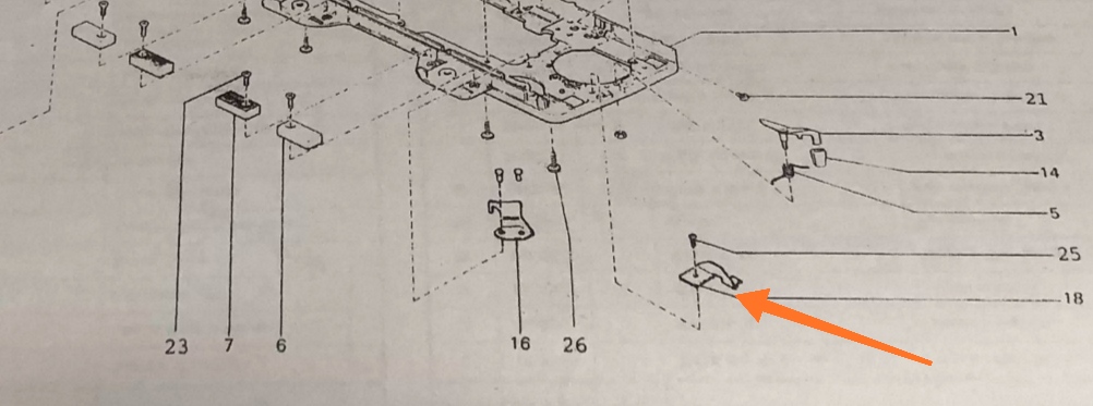 Запчастини Silver Reed SK №17-18 Ціна вказана за пару