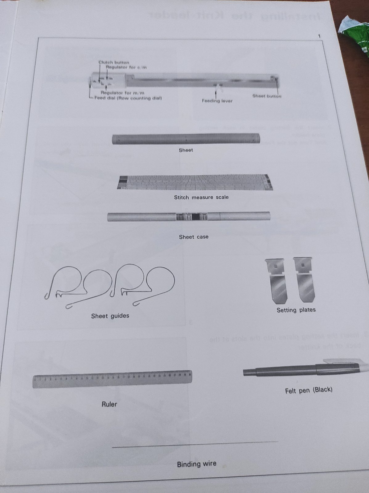 Фіксувальна пластина Brother Knit Leader KL116 для в'язальної машини 4,5 мм