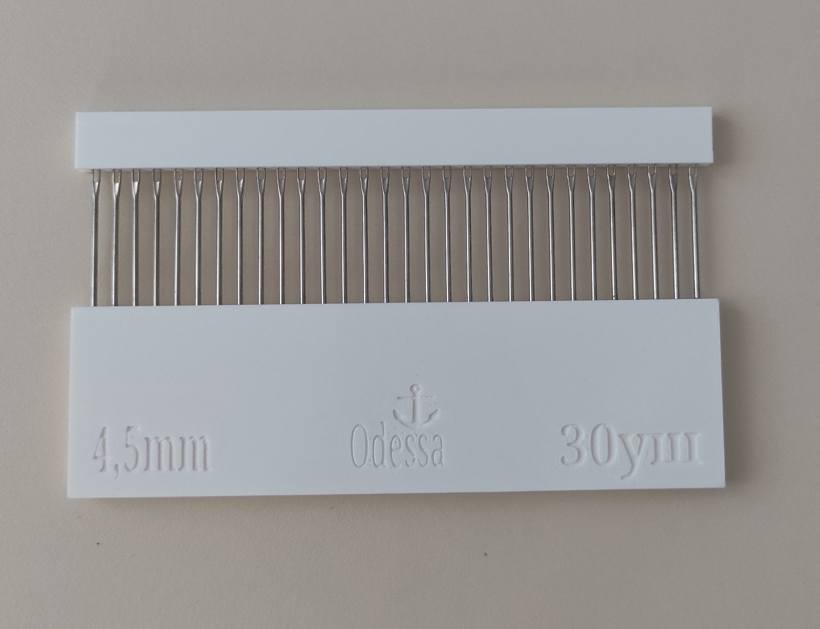 Деккер 30 вушковий для в’язальних машин 5-го класу відстань між голками 4,5мм